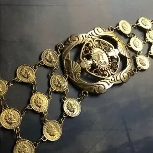 Accessories | Vintage Coin Triple Medallion Chain Belt  display picture 3